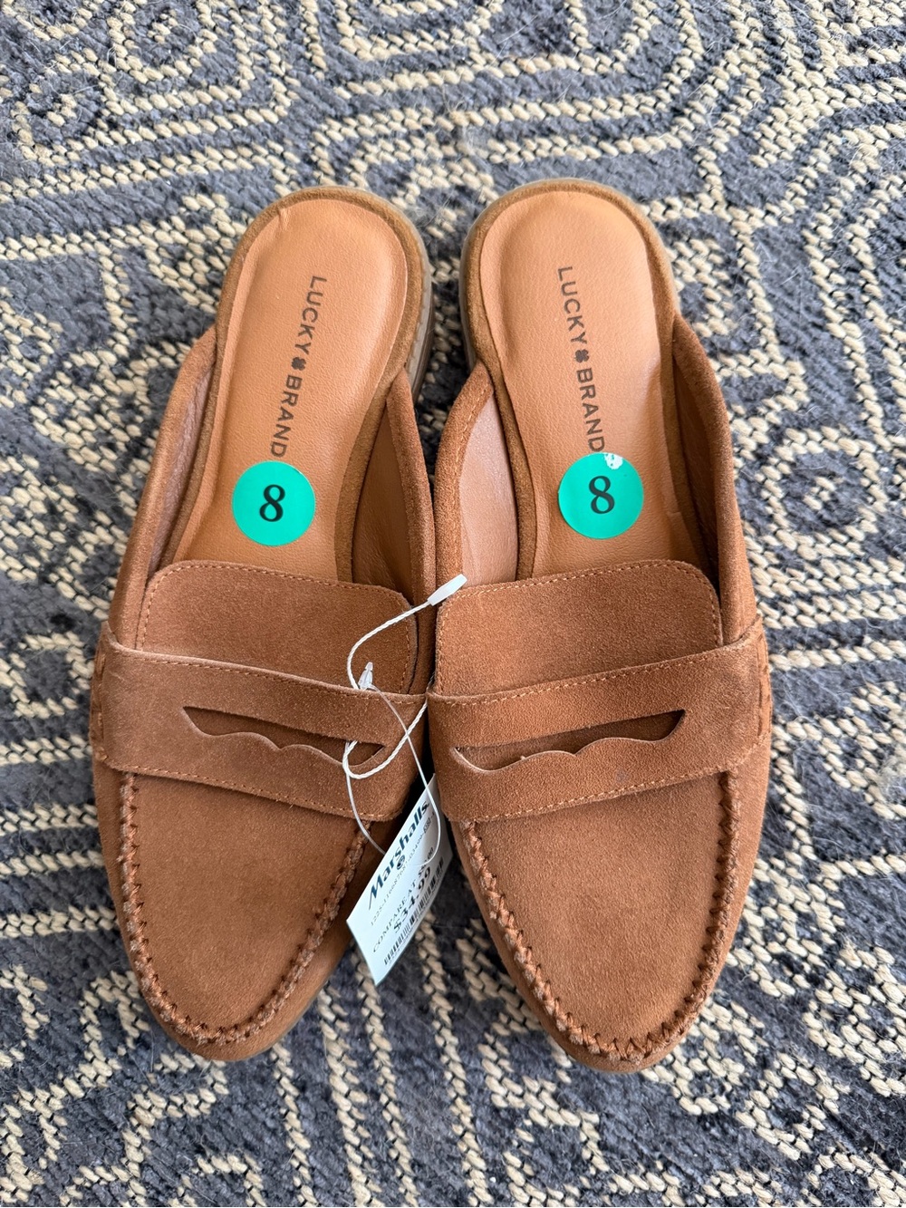 Lucky Brand Patsie Brown Suede Slip-On Loafers